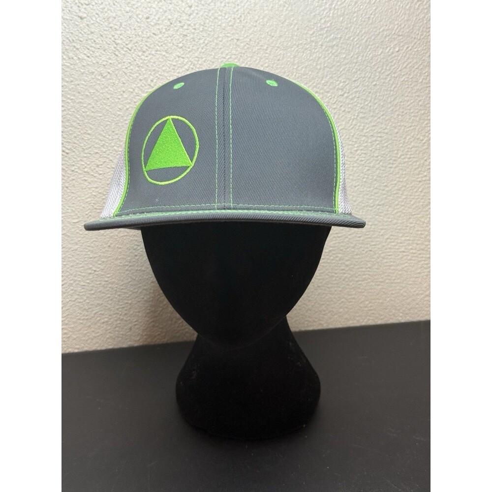 Pacific Headwear TC D-Series 403 Snapback Grey Green White Mesh Trucker Hat Cap